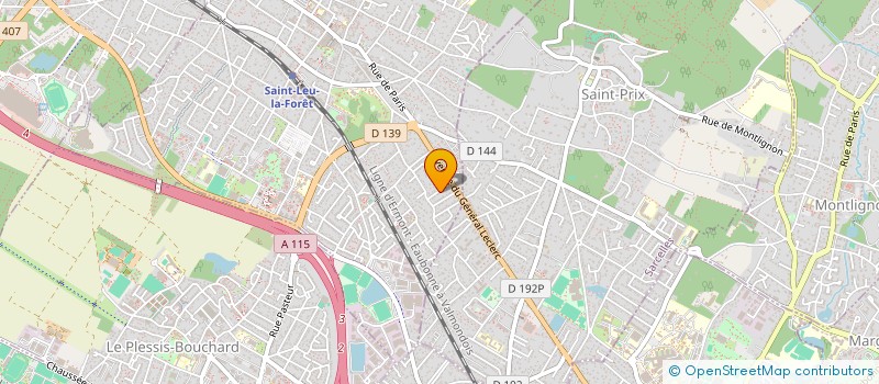 localisation de l'entreprise MONSIEUR LOUIS RIGAULT  SAINT-LEU-LA-FORET