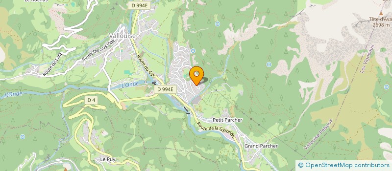 localisation de l'entreprise MONSIEUR LOUIS RINGENBACH  VALLOUISE-PELVOUX