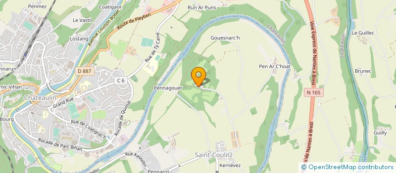 localisation de l'entreprise MONSIEUR LOUIS RIVOALL  SAINT-COULITZ