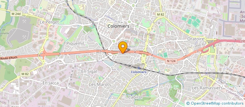 localisation de l'entreprise MONSIEUR LOUIS ROBERT  COLOMIERS