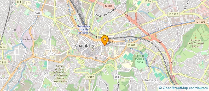 localisation de l'entreprise MONSIEUR LOUIS RODRIGUES  CHAMBERY