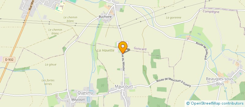 localisation de l'entreprise MONSIEUR LOUIS ROMAIN  MAUCOURT