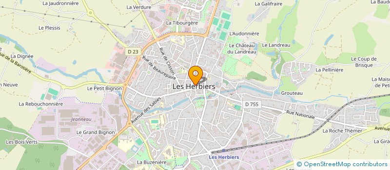 localisation de l'entreprise MONSIEUR LOUIS RONDEAU à LES HERBIERS