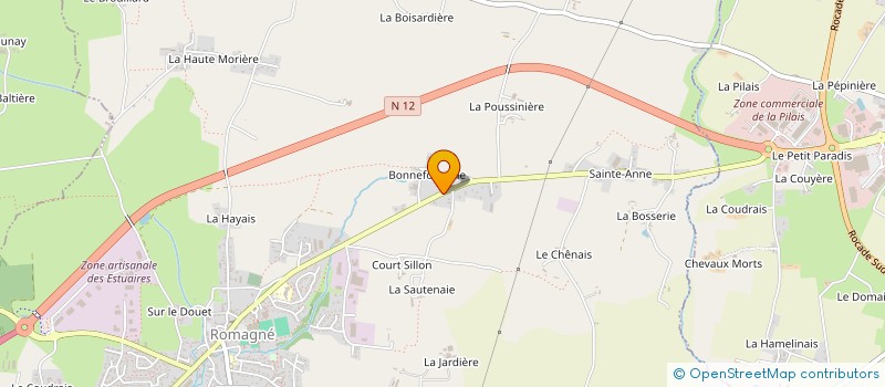 localisation de l'entreprise MONSIEUR LOUIS ROSSIGNOL  ROMAGNE