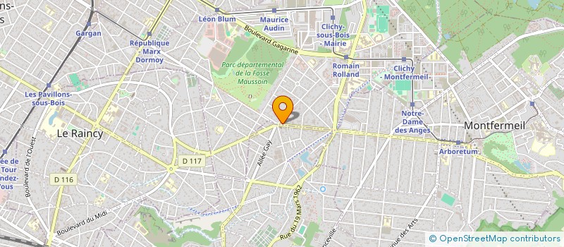 localisation de l'entreprise MONSIEUR LOUIS ROUBES à CLICHY-SOUS-BOIS