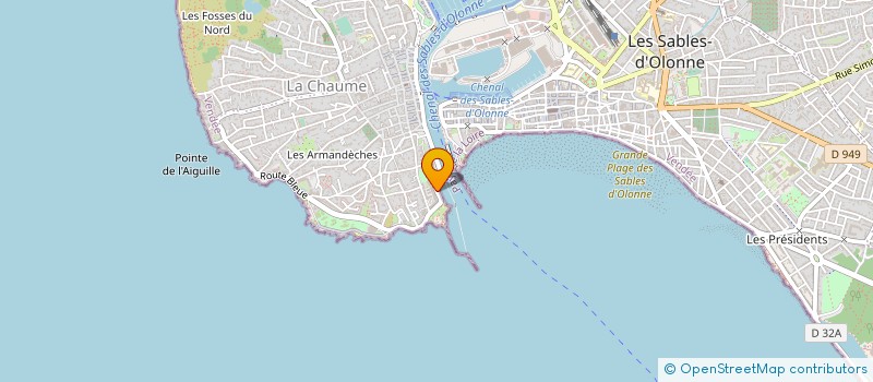 localisation de l'entreprise MONSIEUR LOUIS ROUDILLON  LES SABLES D'OLONNE