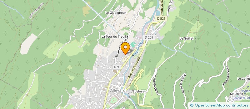 localisation de l'entreprise MONSIEUR LOUIS ROUSSET à ALLEVARD