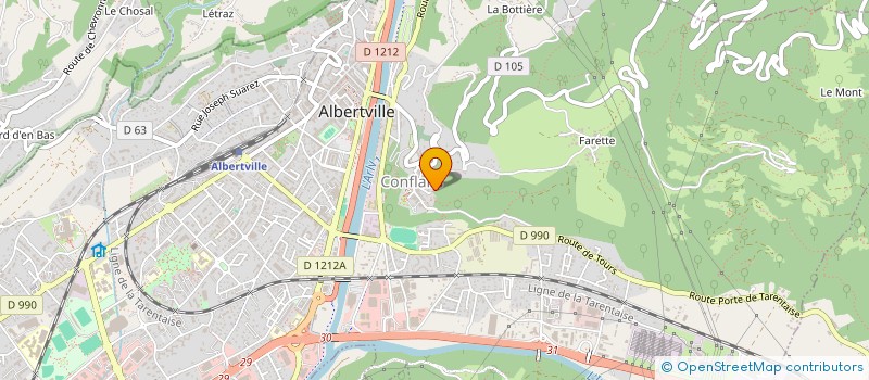 localisation de l'entreprise MONSIEUR LOUIS ROUTENS à ALBERTVILLE