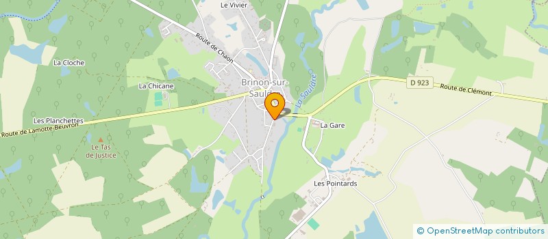 localisation de l'entreprise MONSIEUR LOUIS SAGOT DUVAUROUX  BRINON-SUR-SAULDRE