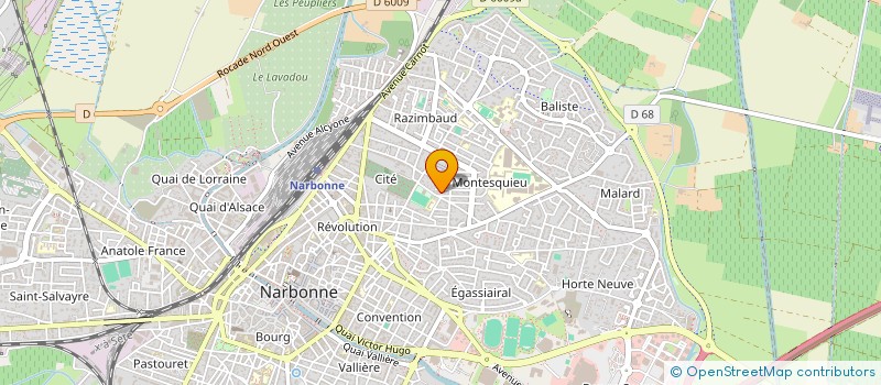 localisation de l'entreprise MONSIEUR LOUIS SALABERT  NARBONNE