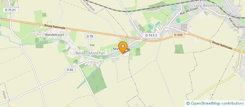 localisation de l'entreprise MONSIEUR LOUIS SAMIER  BERLES-MONCHEL