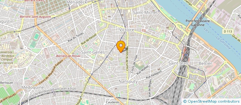 localisation de l'entreprise MONSIEUR LOUIS SAUMAGNE  BORDEAUX