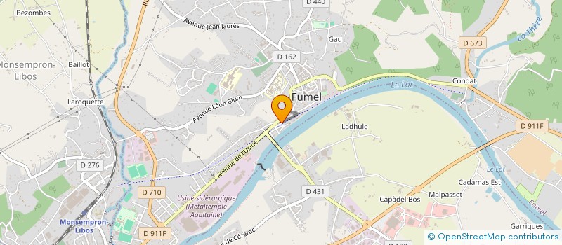 localisation de l'entreprise MONSIEUR LOUIS SCANDELLA  FUMEL