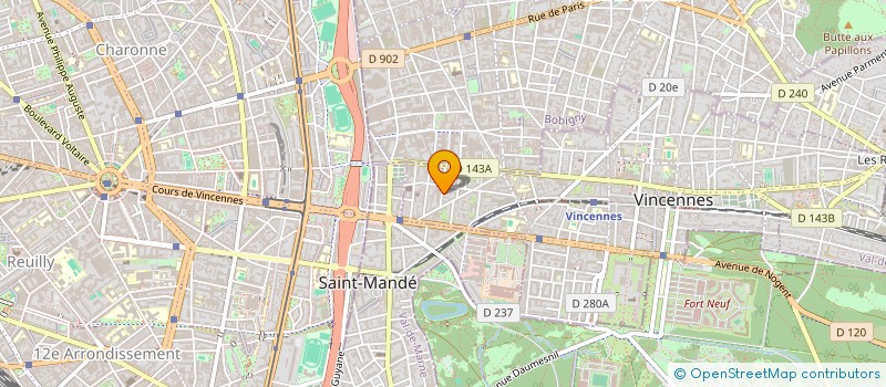 localisation de l'entreprise MONSIEUR LOUIS SCHULLER  VINCENNES