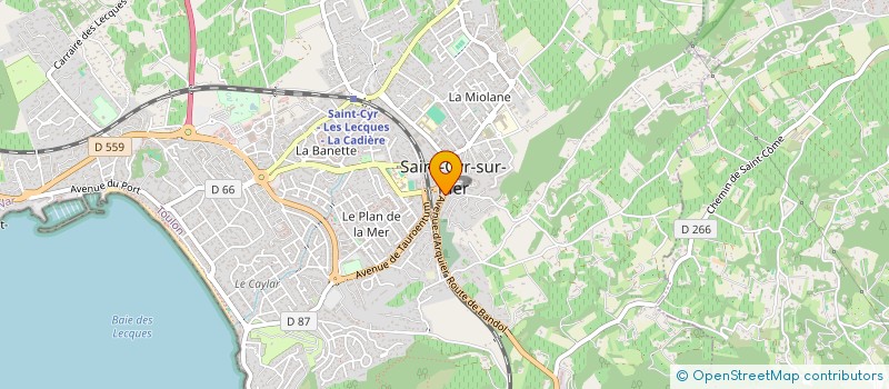 localisation de l'entreprise MONSIEUR LOUIS SEGU  SAINT-CYR-SUR-MER