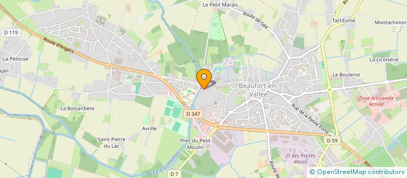 localisation de l'entreprise MONSIEUR LOUIS SERVINS  BEAUFORT-EN-ANJOU