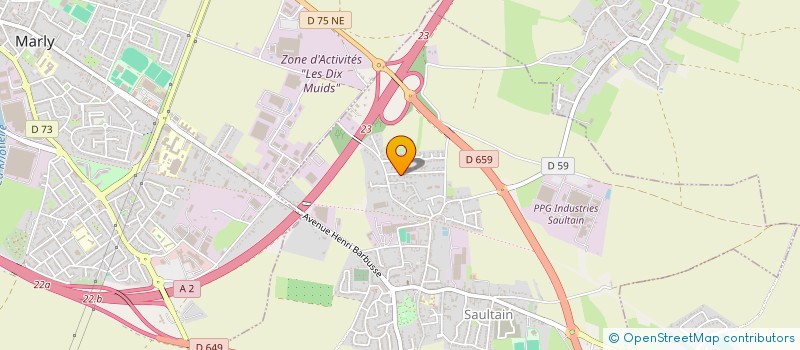 localisation de l'entreprise MONSIEUR LOUIS SFERRAZZA  SAULTAIN