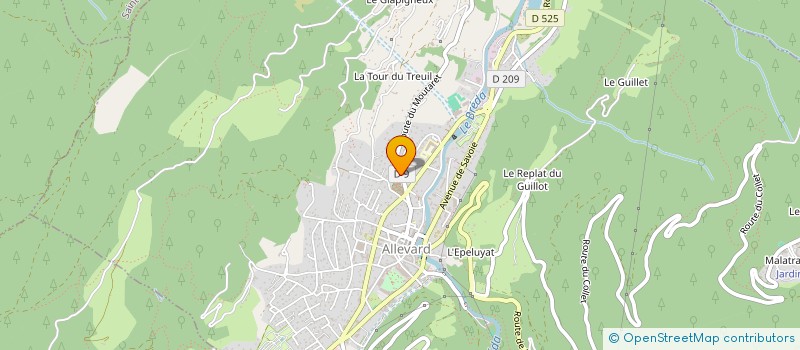 localisation de l'entreprise MONSIEUR LOUIS SILVA  ALLEVARD