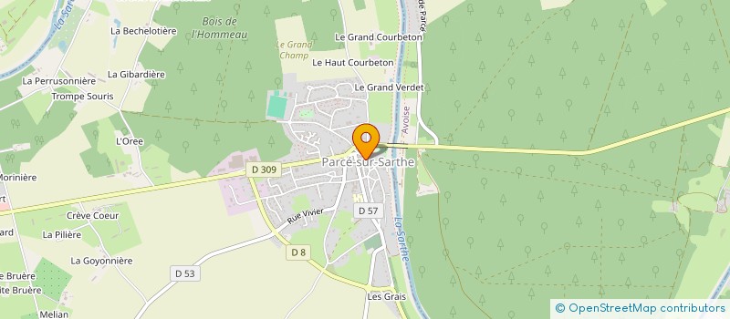 localisation de l'entreprise MONSIEUR LOUIS SOCHARD  PARCE-SUR-SARTHE