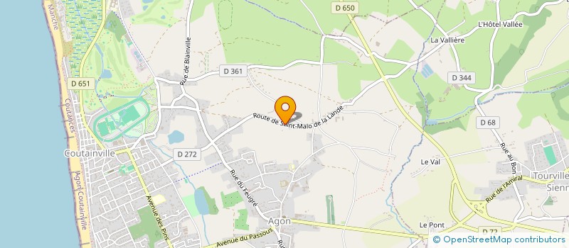 localisation de l'entreprise MONSIEUR LOUIS SOISMIER  AGON-COUTAINVILLE