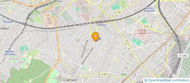 localisation de l'entreprise MONSIEUR LOUIS STARCK à CLAMART