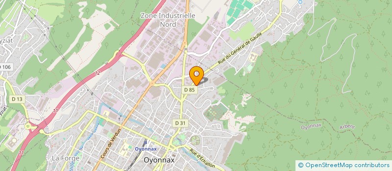 localisation de l'entreprise MONSIEUR LOUIS SURBER à OYONNAX