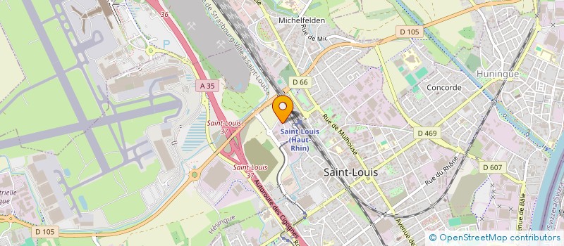 localisation de l'entreprise MONSIEUR LOUIS SUTTER  SAINT-LOUIS