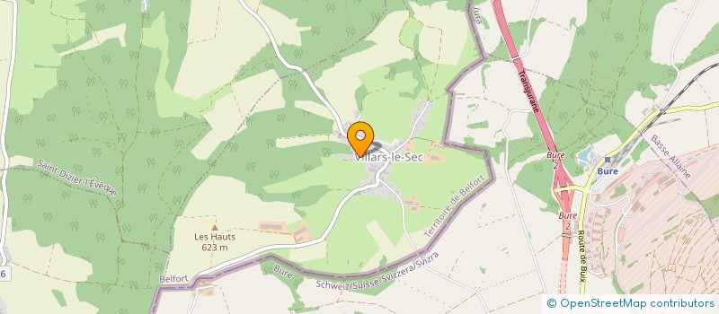 localisation de l'entreprise MONSIEUR LOUIS TALON à VILLARS-LE-SEC