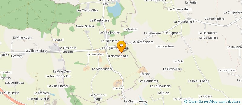 localisation de l'entreprise MONSIEUR LOUIS TANNOUX  LA CHAPELLE DU LOU DU LAC