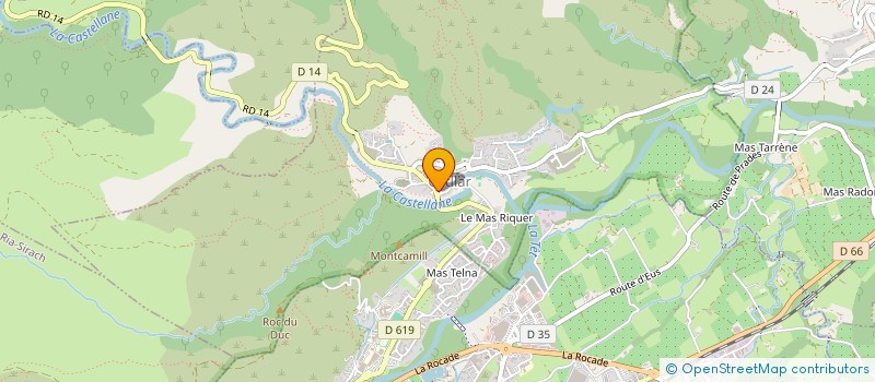 localisation de l'entreprise MONSIEUR LOUIS TARRENE  MOLITG-LES-BAINS