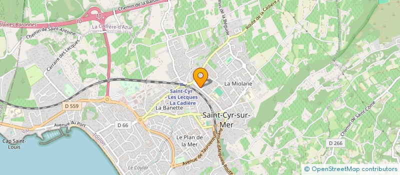 localisation de l'entreprise MONSIEUR LOUIS TAUREL à SAINT-CYR-SUR-MER