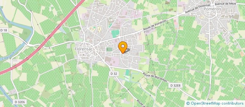 localisation de l'entreprise MONSIEUR LOUIS TEISSIER  FLORENSAC