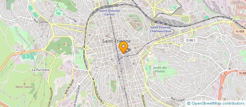 localisation de l'entreprise MONSIEUR LOUIS TEYSSIER  SAINT-ETIENNE