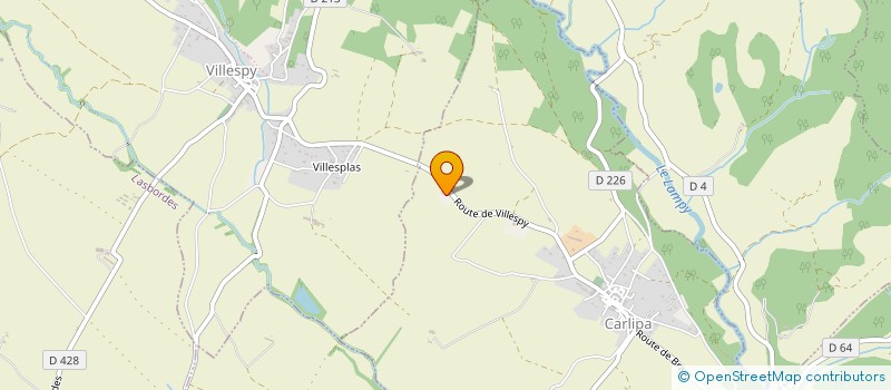 localisation de l'entreprise MONSIEUR LOUIS THENE  CARLIPA