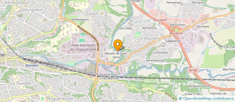 localisation de l'entreprise MONSIEUR LOUIS THEPAUT  QUIMPER