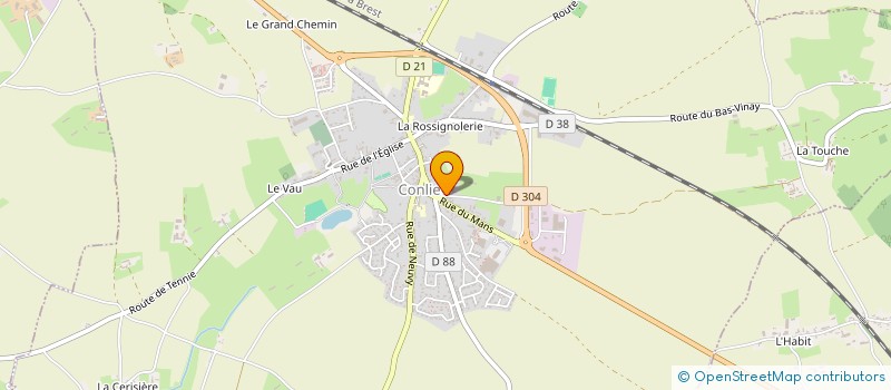 localisation de l'entreprise MONSIEUR LOUIS THIBAULT  CONLIE