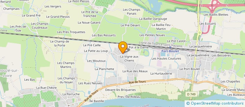 localisation de l'entreprise MONSIEUR LOUIS THIBAULT  CHOUZE-SUR-LOIRE