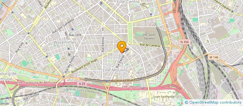localisation de l'entreprise MONSIEUR LOUIS THIBAUT GESP LAHUGT à LILLE
