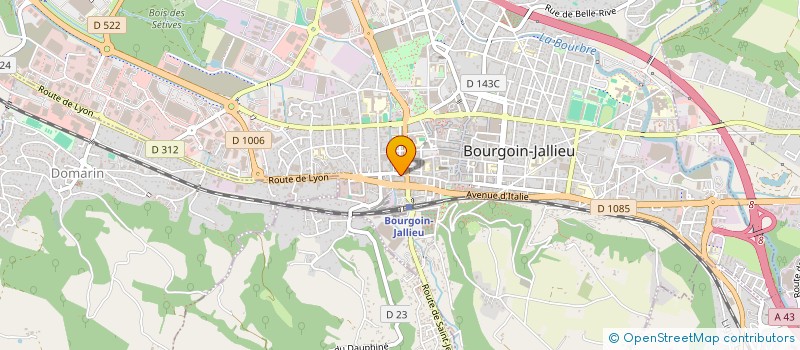localisation de l'entreprise MONSIEUR LOUIS THOMAS à BOURGOIN-JALLIEU