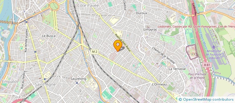 localisation de l'entreprise MONSIEUR LOUIS-THOMAS LAMY  TOULOUSE