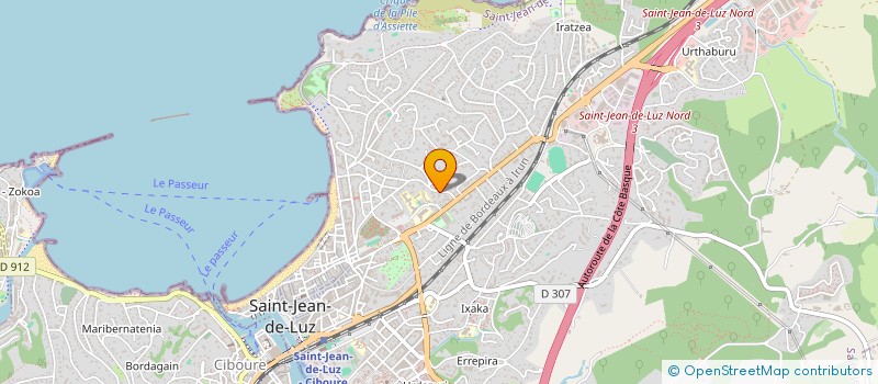localisation de l'entreprise MONSIEUR LOUIS TONNAUD à SAINT-JEAN-DE-LUZ