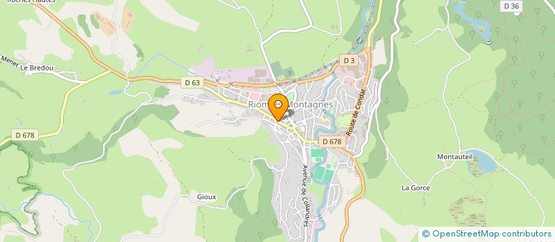 localisation de l'entreprise MONSIEUR LOUIS TOTY à RIOM-ES-MONTAGNES