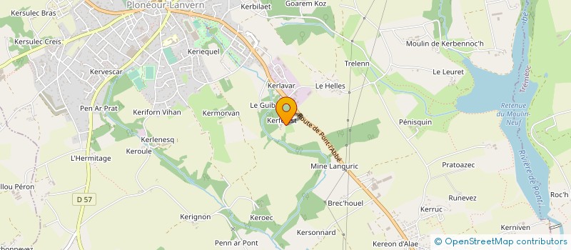 localisation de l'entreprise MONSIEUR LOUIS TOULEMONT à PLONEOUR-LANVERN