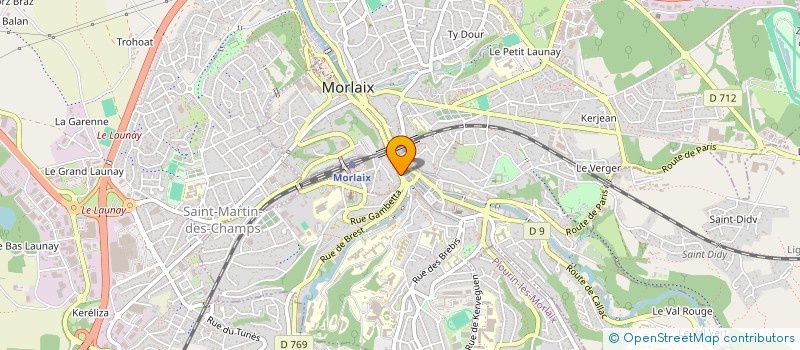 localisation de l'entreprise MONSIEUR LOUIS TOUTAIN  MORLAIX