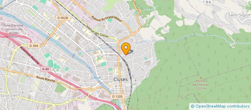 localisation de l'entreprise MONSIEUR LOUIS TRAVAGLINI  CLUSES