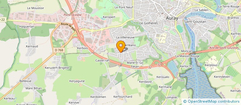 localisation de l'entreprise MONSIEUR LOUIS TREHIN à AURAY