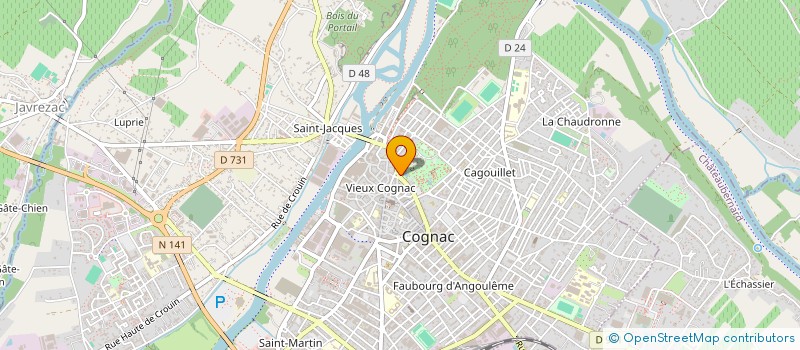 localisation de l'entreprise MONSIEUR LOUIS TREMPS à COGNAC