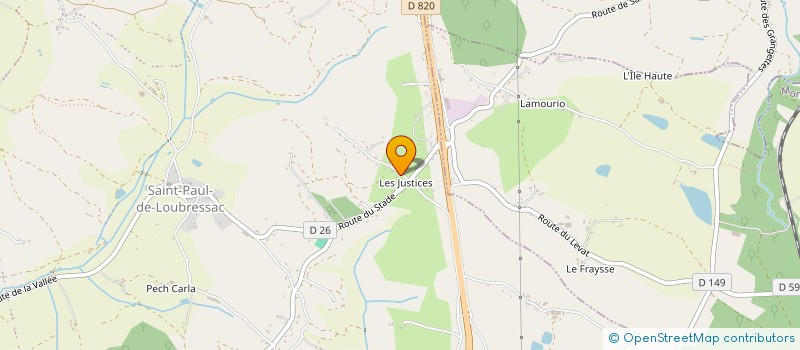 localisation de l'entreprise MONSIEUR LOUIS UDO  SAINT-PAUL-FLAUGNAC
