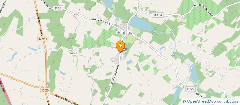 localisation de l'entreprise MONSIEUR LOUIS VANDENBURIE  HONTANX