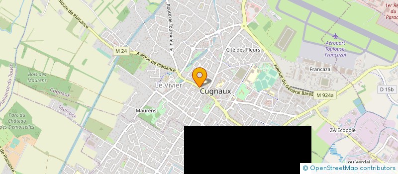 localisation de l'entreprise MONSIEUR LOUIS VAURABOURG  CUGNAUX